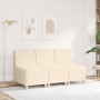 Unidad de Sofá Modular sin Brazos Crema 55 x 74 x 82 cm