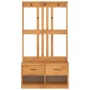 Perchero de entrada SANDNES madera maciza de pino 87x40x159,5cm