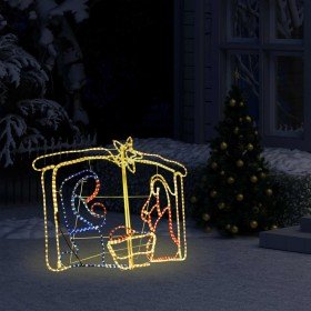 Belén decoración navideña 240 LED 116x41x87 cm
