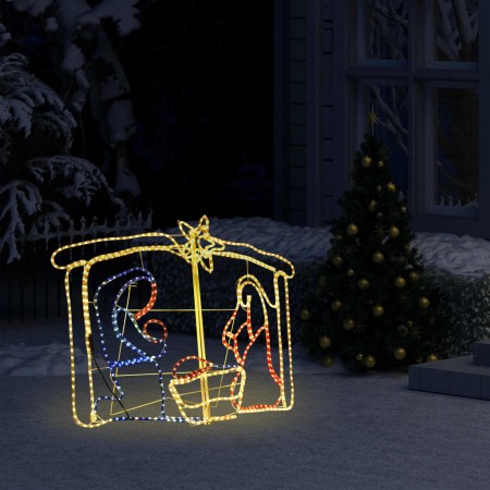 Belén decoración navideña 240 LED 116x41x87 cm