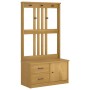 Perchero de entrada SANDNES madera maciza de pino 87x40x159,5cm