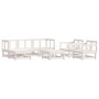 7-piece garden furniture set and white solid wood cushions by vidaXL, Garden sets - Ref: Foro24-3185809, Price: 617,08 €, Dis...