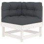 7-piece garden furniture set and white solid wood cushions by vidaXL, Garden sets - Ref: Foro24-3185809, Price: 617,08 €, Dis...