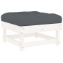 7-piece garden furniture set and white solid wood cushions by vidaXL, Garden sets - Ref: Foro24-3185809, Price: 617,08 €, Dis...