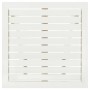 Mesa terraza bistró madera maciza de acacia blanco 46x46x47 cm