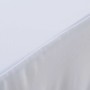 Fundas elásticas para mesa 2 uds con falda 183x76x74 cm blanco