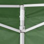 Cenador plegable verde con 4 paredes 3x3 m