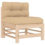 6-teiliges Gartenmöbel-Set und Massivholzkissen von vidaXL, Gartensets - Ref: Foro24-3185913, Preis: 464,79 €, Rabatt: %