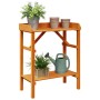 Soportes para plantas con estante Marrón 75 x 40 x 90 cm