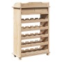 Estante de Vino Marrón 90 x 60 x 30 cm Madera de pino sólido