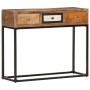 Mesa consola de madera maciza reciclada dorado 90x30x75 cm de vidaXL, Aparadores - Ref: Foro24-286511, Precio: 184,66 €, Desc...