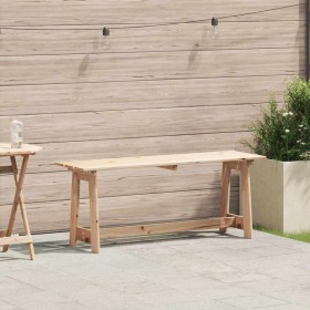 Banco de exterior Marrón 119 x 35 x 47 cm Madera de pino sólido