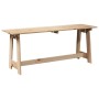 Banco de exterior Marrón 119 x 35 x 47 cm Madera de pino sólido