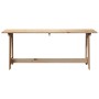 Banco de exterior Marrón 119 x 35 x 47 cm Madera de pino sólido