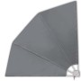 Toldo lateral plegable de balcón gris 210x210 cm