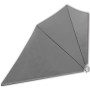 Toldo lateral plegable de balcón gris 160x240 cm