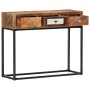 Mesa consola de madera maciza reciclada dorado 90x30x75 cm de vidaXL, Aparadores - Ref: Foro24-286511, Precio: 184,66 €, Desc...