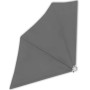 Toldo lateral plegable de balcón gris 140x140 cm