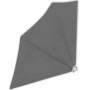 Toldo lateral plegable de balcón gris 140x140 cm