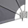 Toldo lateral plegable de balcón gris 140x140 cm