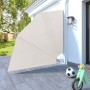 Toldo lateral plegable de balcón color crema 210x210 cm