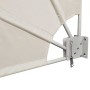 Toldo lateral plegable de balcón color crema 140x140 cm