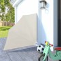Toldo lateral plegable de balcón color crema 140x140 cm