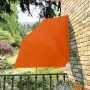 Toldo lateral plegable de balcón color terracota 140x140 cm