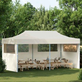 Carpa plegable Pop-up crema 3x6 m