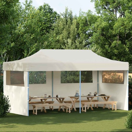 Carpa plegable Pop-up crema 3x6 m