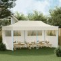 Carpa plegable Pop-up crema 3x6 m