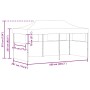Carpa plegable Pop-up crema 3x6 m