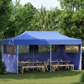 Carpa plegable pop-up azul 3x6 m