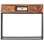 Mesa consola de madera maciza reciclada dorado 90x30x75 cm de vidaXL, Aparadores - Ref: Foro24-286511, Precio: 184,66 €, Desc...