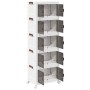 Caja de almacenaje apilable con ruedas 5 niveles 28 L