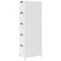 Caja de almacenaje apilable con ruedas 5niveles 75L 64x40x179cm