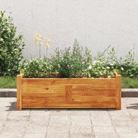Arriate de madera de acacia 76x27,6x25 cm en Maceteros y jardineras | Comprar online en Foro24