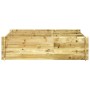 Arriate elevado madera maciza de pino impregnada 150x100x40 cm en Maceteros y jardineras | Comprar online en Foro24