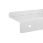 Estantes de pared 3 uds acero inoxidable plateado