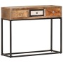 Mesa consola de madera maciza reciclada dorado 90x30x75 cm de vidaXL, Aparadores - Ref: Foro24-286511, Precio: 184,66 €, Desc...