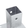 Bases para postes cuadradas 4 uds. 