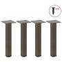 Patas para mesa de centro 4 unidades acero natural 30-32 cm