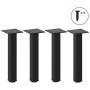 Patas para mesa de centro (4 unidades), color negro, 42-44 cm