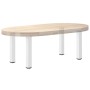 Patas para mesa de centro (4 unidades), color blanco, 42-44 cm