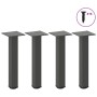 Patas para mesa de centro (4 unidades), antracita, 42-44 cm