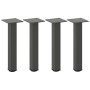 Patas para mesa de centro (4 unidades), antracita, 42-44 cm