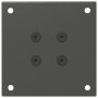 Patas para mesa de centro (4 unidades), antracita, 42-44 cm