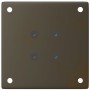 Patas para mesa de centro 4 unidades acero natural 42-44 cm