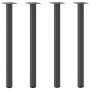 Patas para consola (4 unidades), antracita, 72-74 cm, acero
