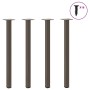 Patas para mesa consola 4 unidades acero natural 72-74 cm Acero